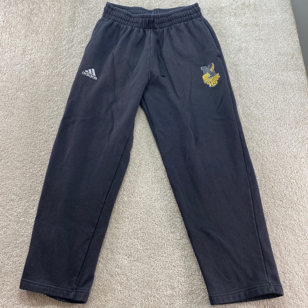 Adidas Sweatpants Mens Black Size Medium Newton HS Logo Athletic Joggers